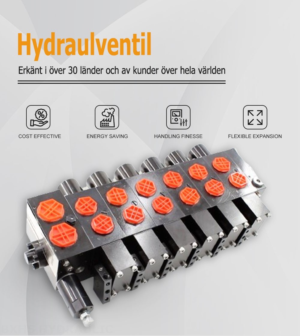 HSDSL Elektroproportionell och Manuell 6 spolar Proportionell reglerventil